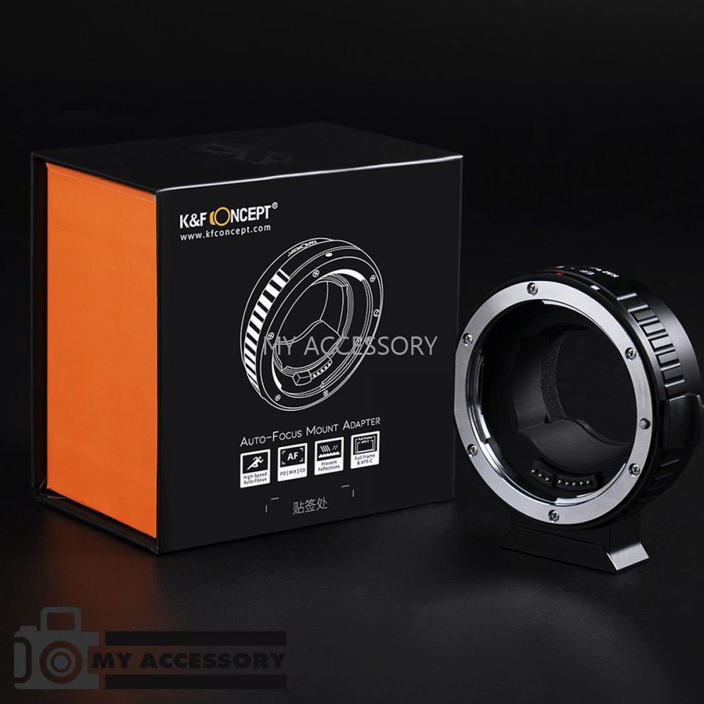 K&F LENS ADAPTER MOUNT EF - E (Canon EF-Sony E) Auto focus KF06.433