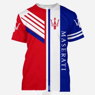 ใหม่ล่าสุด เสื้อยืดลําลอง แขนสั้น คอกลม พิมพ์ลาย Maserati รถแข่ง 3D โอเวอร์ไซซ์ แฟชั่นสําหรับผู้ชาย ผู้หญิง เหมาะกับการเล่นกีฬา