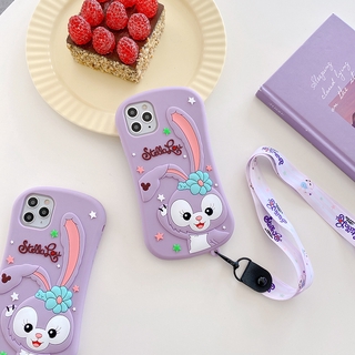 3D Purple Rabbit VIVO V5 Lite Y65 Y19 Y5s Z3 Z3i Z1 Z1i Soft Silicone Phone Cases Cute Girl Casing Vivo Y85 V9 V11i Y7s S1 Y91C Y66 Y67 Phone Cases All-inclusive Drop Resistance With Lanyard Phone Case