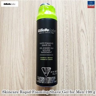 GilletteLabs® Skincare Rapid Foaming Shave Gel for Men 198 g ยิลเลตต์ เจลโกนหนวด สำหรับผู้ชาย