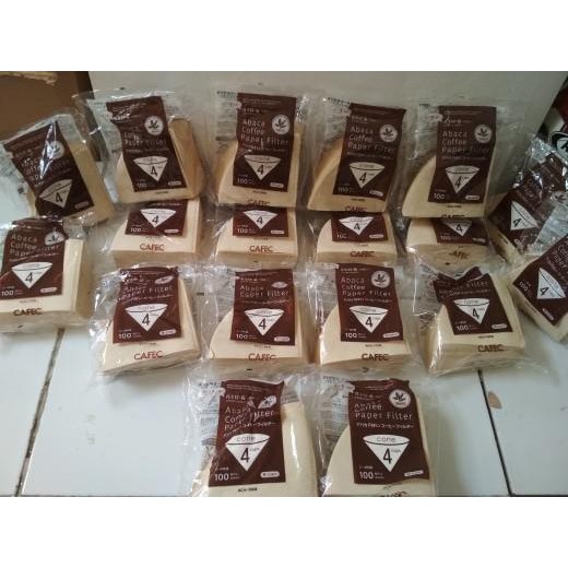 Cafec ABACA COFFEE FILTER PAPER 02 COFFEE FILTER PAPER V60 POUR OVER!!