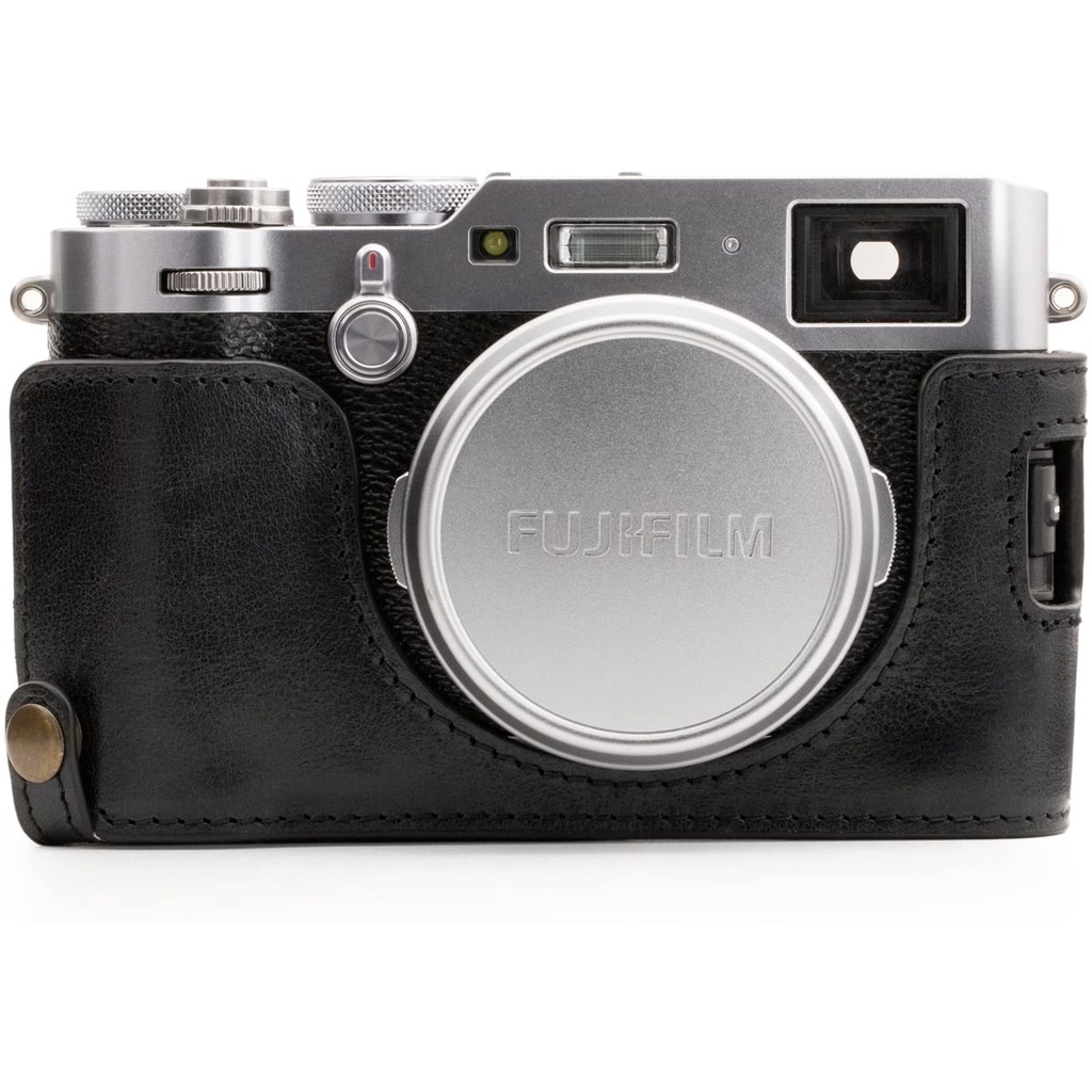 เคสกล้อง Fuji Fujifilm X100F ฮาฟเคส เคส หนัง กระเป๋ากล้อง อุปกรณ์กล้อง เคสกันกระแทก - PU Leather Camera Half Case Bag