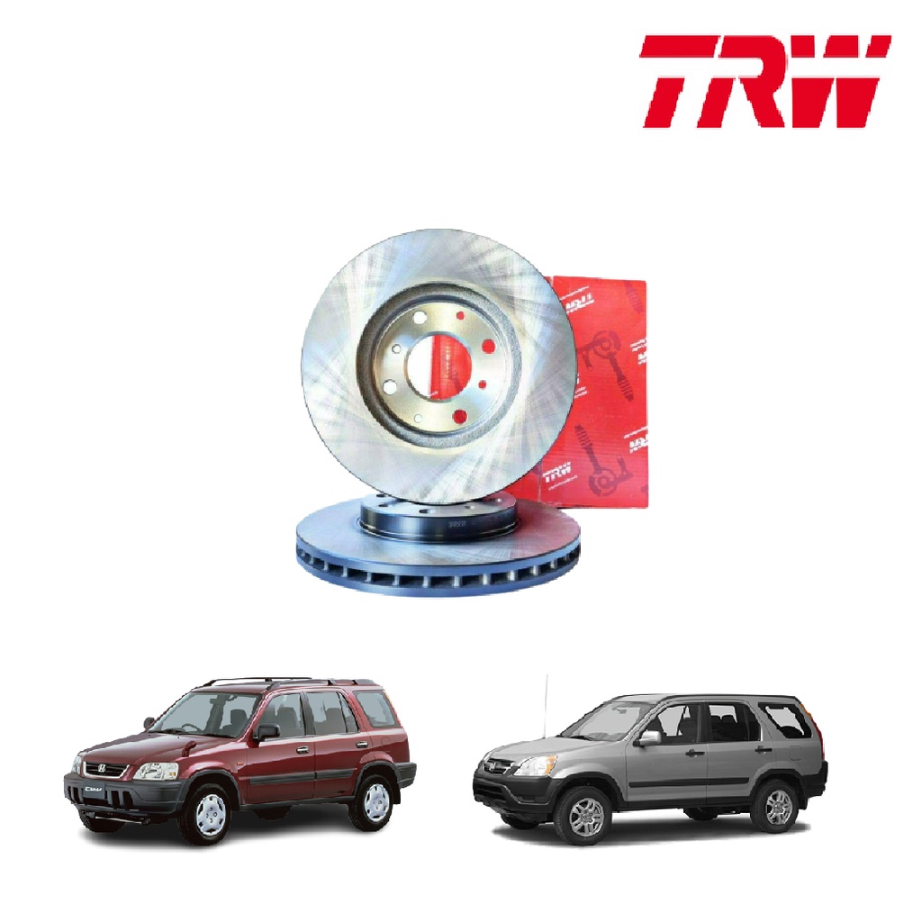 TRW จานเบรกหน้า จานดิสเบรคหลัง HONDA CRV CR-V GEN 2 ปี 2002-2007 ฮอนด้า ซีอาร์วี ดิสเบรค จานเบรค