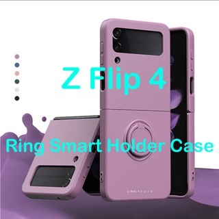 🇰🇷 【Z Flip 4 Korean Phone Case 】 Samsung Galaxy Ring Holer silicon Case Slim Hand Made Polycarbonate From Korea