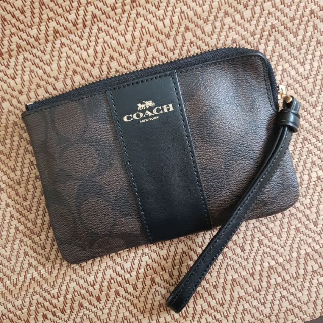 Coach pouch wallet 1 ซิป