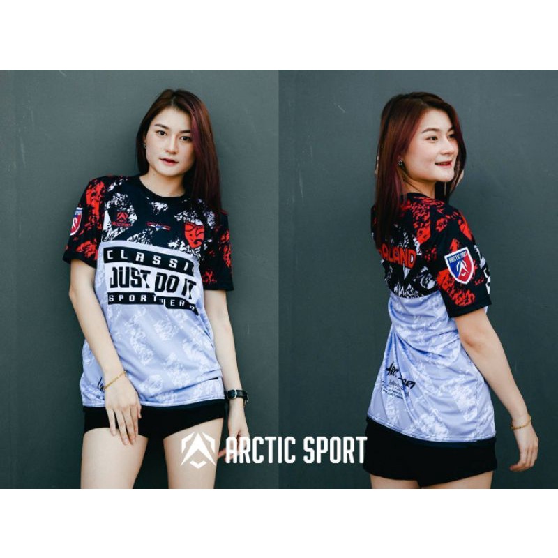 เสื้อกีฬาพิมพ์ลาย ARCTIC-SPORT ใส่ได้ทุกเพศ