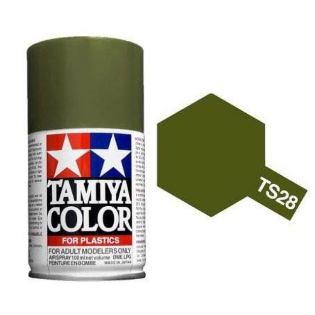 TAMIYA 85028 TS-28 OLIVE DRAB 2 (FLAT) สีสเปรย์ทามิย่า พ่นโมเดล