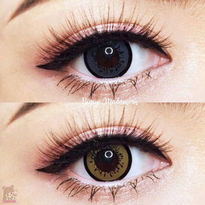 Design Macaron Dolly คอนแทคเลนส์ บิ๊กอายตัดขอบตาโต 0.00