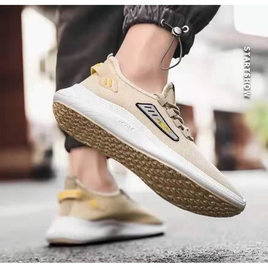 ⚡พร้อมส่ง⚡ใหม่ รองเท้าผ้าใบแฟชั่นผู้ชาย แบบผูกเชือกใส่สบาย รุ่น 553