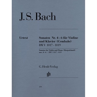 BACH Violin Sonatas no. 4-6 BWV 1017-1019 (HN199)