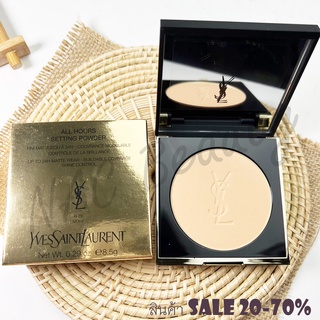 ป้ายไทย_ของแท้100%_แป้งผสมรองพื้นอัดแข็ง_YSL ALL HOURS SETTING POWDER 8.5g