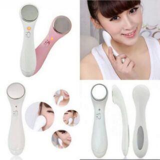 Facial Massager เครื่องนวดหน้าระบบไอออนนิค ขนาดพกพา +/-  พร้อมถ่าน