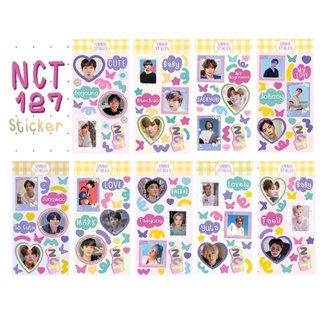 สติ๊กเกอร์ NCT127 Ver.2(MEMBERS) ขาวมัน/PP (ไม่ไดคัท/ไดคัท)