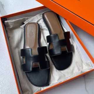 รองเท้าแตะ Hermes sandal epsom leather งานสั้งตัตงานสลับเเท้  series code ทุกคู่เหมือนของเเท้💛