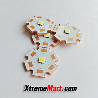 หลอด LED CREE XPL-HI-V6 (ไม่มีโดม) แสงขาว 6000K 20mm ฐานทองแดง 1100LM High Power LED Lamp(หลอดละ)