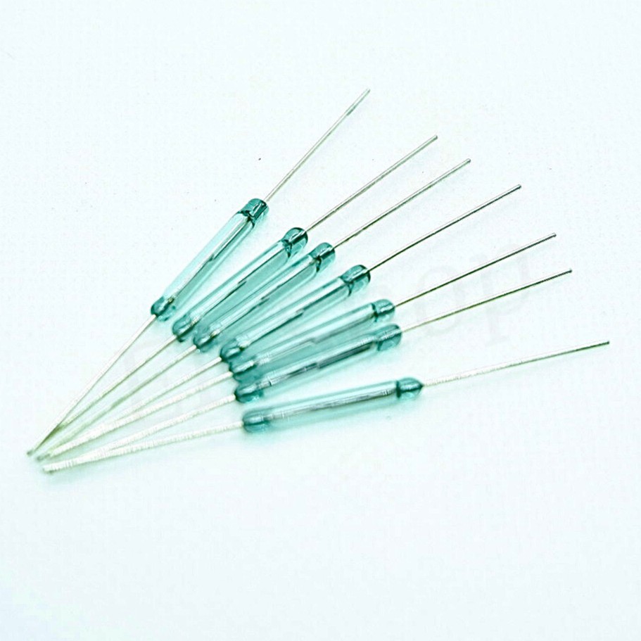 Reed Switch ขนาด 2x20mm ปกติเปิด โดนแม่เหล็กแล้วติด ใช้กับเครื่องทำน้ำอุ่นได้ แมคเนติกกันขโมยได้