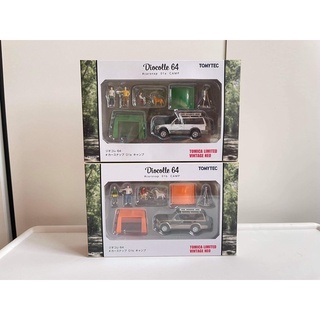 Tomytec Tomica Limited Vintage NEO LV Diocolle 64 Carsnap 01a , 01b Camp MITSUBISHI Pajero Takaratomy รถเหล็ก ล้อยาง