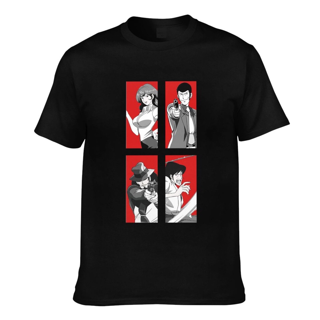 ที่กําหนดเองฤดูร้อน Tee Lupin Iii Lupin The Third Cartone Hip Hop Tshirt สําหรับ Man