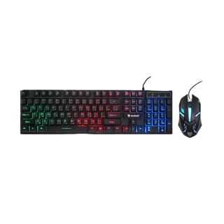 NUBWO คีย์บอร์ด เมาส์ ไฟทะลุอักษร SAVITAR NKM623 NKM-623 Set Keyboard+Mouse Combo