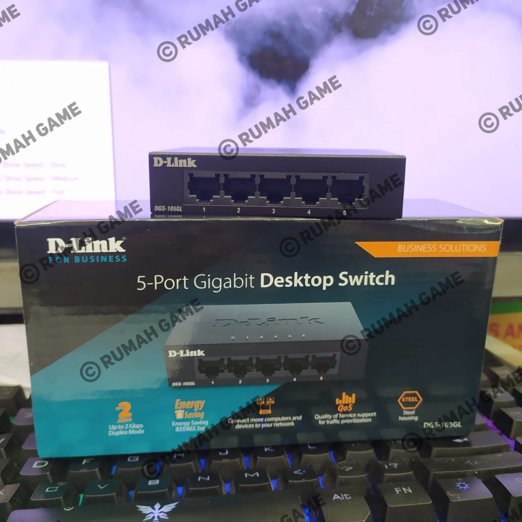 สวิตช์ D-Link DGS-105GL 5Port Gigabit Unmanaged - HUB DLink DGS105GL