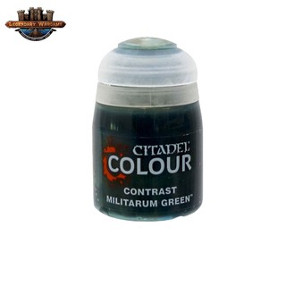 [BSAพร้อมส่ง] Citadel : CONTRAST: MILITARUM GREEN (18ML) สีอะคริลิคสำหรับทาโมเดล