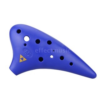 เครื่องเป่า Ocarina  พลาสติก ขนาดเล็ก สีน้ำเงิน