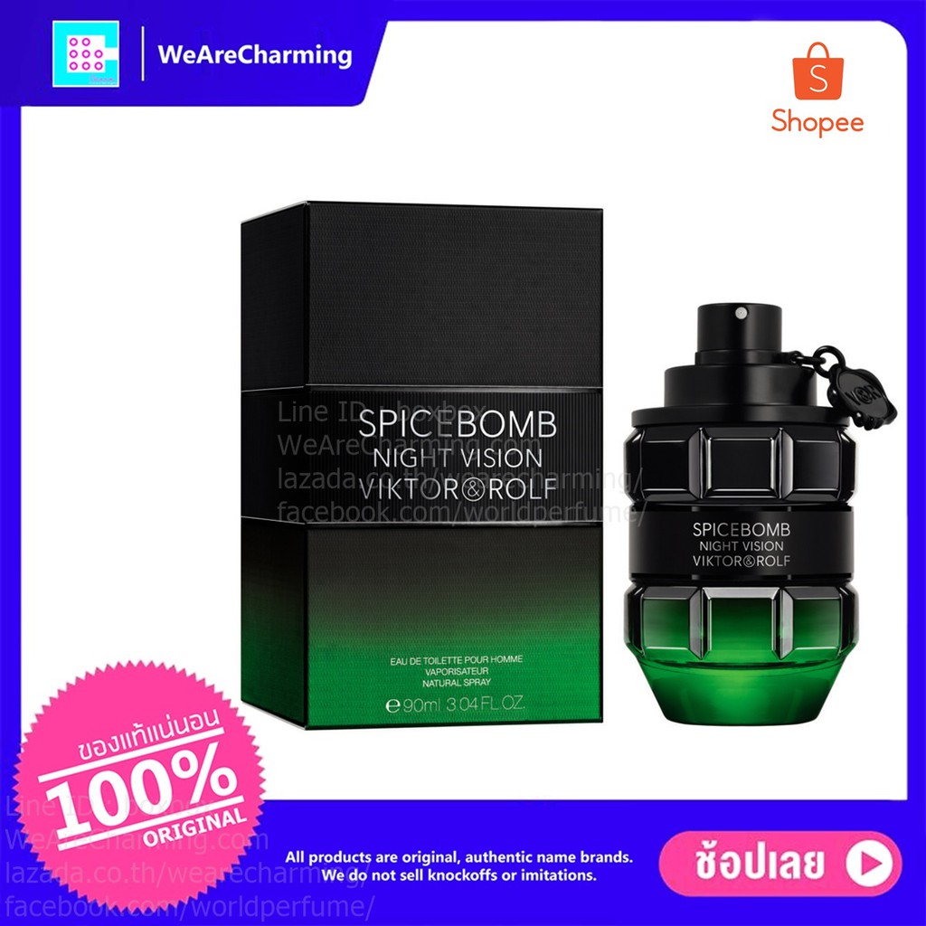 Viktor Rolf Spicebomb Night Vision Edt 90 Ml Shopee Thailand