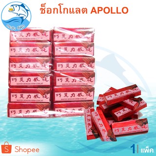 Apollo เวเฟอร์ เคลือบ ช็อกโกแลต 1แพ็ค 48ชิ้น 711กรัม ขนมเวเฟอร์เคลือบช็อกโกแลต อพอลโล่ ขนม ขนมเวเฟอร์ เวเฟอร์ ขนมนำเข้า