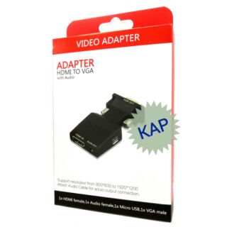 Adapter HDMI to VGA With Audio (Support High Resolution)