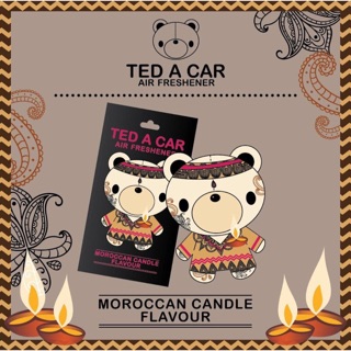 TedACar Moroccan candle แผ่นน้ำหอมปรับอากาศหมี กลิ่นเทียนหอม