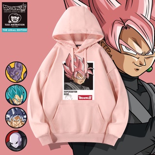 🔥Hot Sale🔥Dragon Ball Joint เสื้อกันหนาวของแท้ที่ได้รับอนุญาต Saiyan สีขาว God Goku Anime Tide แบรนด์ Hooded Jacket