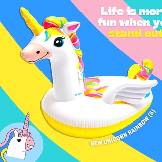 WIMPOOLFLOATS แพยางแฟนซี (NEW) Unicorn Rainbow Intex 200 cm