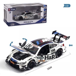 โมเดลรถเหล็กBMW M4 DTM สเกล1:32 รายละเอียดสวยและประตูเปิดได้สองข้างฝากระโปรงหน้าเปิดได้เป็นงานโมเดลสำหรับรางโชว์