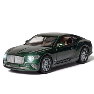 โมเดลรถยนต์จําลอง 1 ถึง 24 Bentley Continental GT อัลลอย พร้อมเสียง และไฟประตู 1 ชิ้น