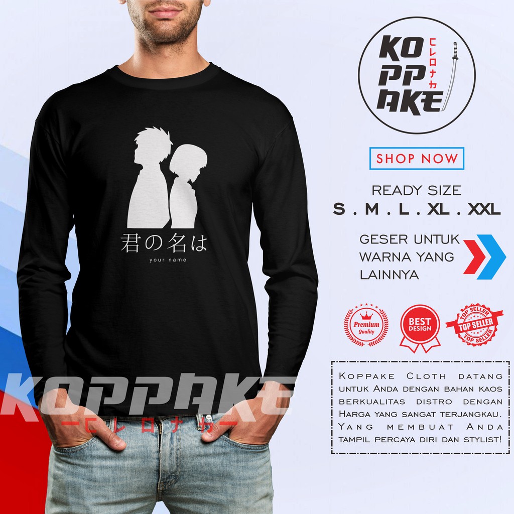 Kimi no Nawa เสื้ออนิเมะแขนยาวชื่อของคุณ