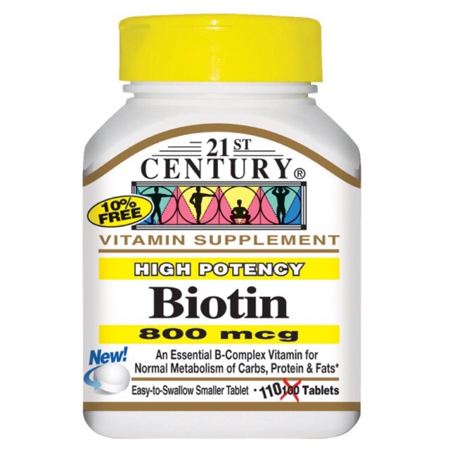 Biotin # 21st Century Biotin 800mcg.