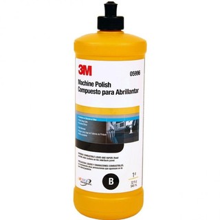 3M 05996 5996 Machine Polish B น้ำยาขัดเงาสำหรับรถสีเข้ม B, 1 Quart