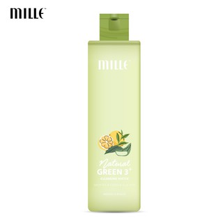 Mille ผลิตภัณฑ์ทำความสะอาดเครื่องสำอาง Natural Green 3+ Cleansing Water 215 ml.