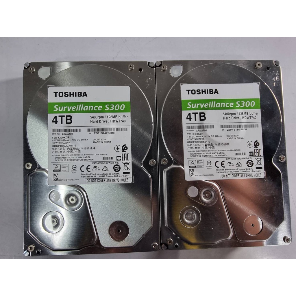 4 TB HDD CCTV TOSHIBA S300 (5400RPM, 128MB, SATA-3)