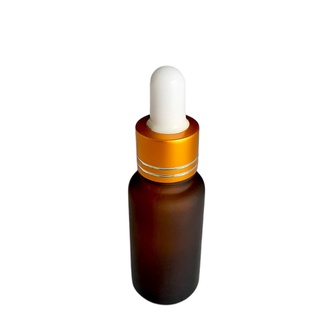 พร้อมส่ง!ขวดหยด สีชาขุ่นฝาทองด้านลาย+จุกขาว15ml / สีเขียวขุ่นฝาเงินด้านลาย+จุกดำ  ขวดดรอปเปอร์ ขวดบีบหยด