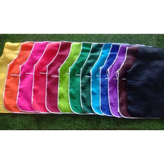 เสื้อกันเปื้อนสีพื้น2กระเป๋า