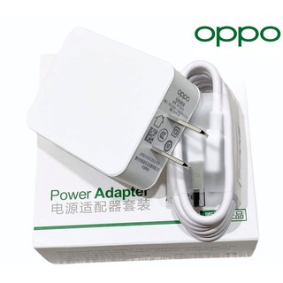 ชุดชาร์จ OPPO  รุ่นใหม่ พร้อมกล่อง แท้ 100% (สายชาร์จOPPO + หัวชาร์จ OPPO) กล่องรุ่นใหม่ รับประกันสินค้า 1 ปี