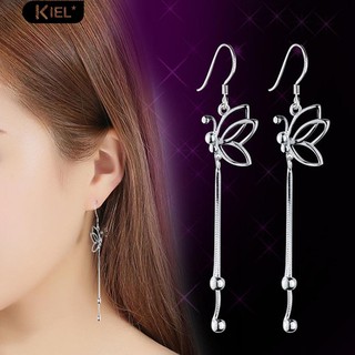 Kiel ของผู้หญิง Elegant Dangle Dangle เชือกสายยาว Hook Earrings ของขวัญเครื่องประดับ