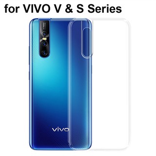 เคสใสนิ่ม ผิวนิ่ม vivo V9 V11 V15 V17 V20 V11i Max Pro SE เคสมือถือ กันกระแทก Soft TPU Clear Case เคสโทรศัพท์มือถือ