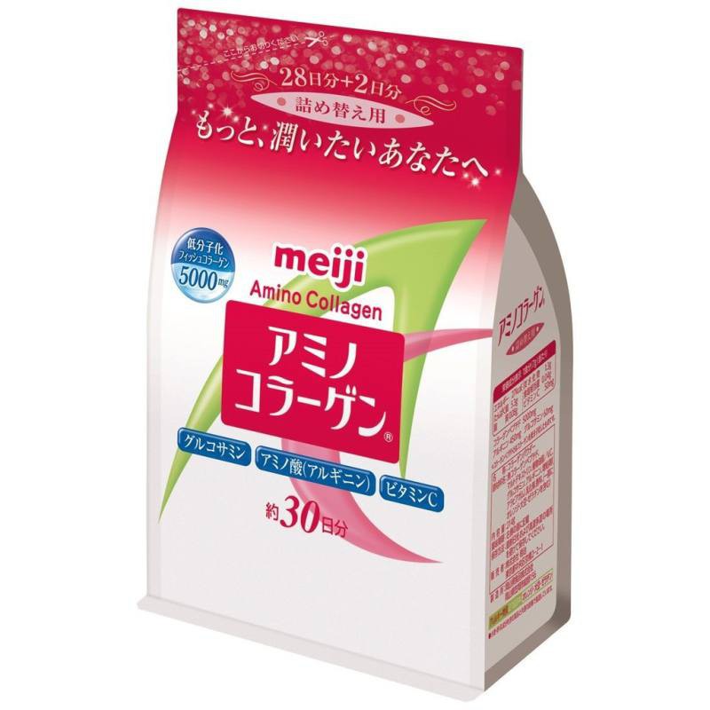 Meiji Amino Collagen 5000mg ทานได้ 30 วัน (214g)