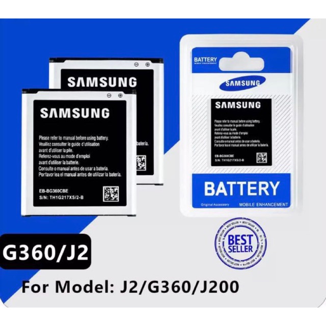 แบตเตอรี่ Samsung J2 2015 (เจ 2) BatteryJ200 3.85V 2000mAh (EB-BG360CBC）