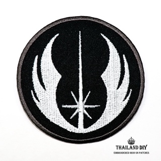 ตัวรีดติดเสื้อ งานปัก ตราสัญลักษณ์ เจได Jedi Order Star Wars Patch สตาร์วอร์ส WOP DIY ตัวรีด อาร์มติดเสื้อ กระเป๋า หมวก