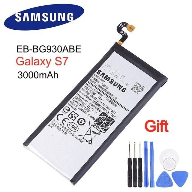 SAMSUNG แบตเตอรี่ สำหรับ Samsung Galaxy S7 G930 G930F G930FD G930W8 EB-BG930ABE 3000mAh เปลี่ยนแบตเต