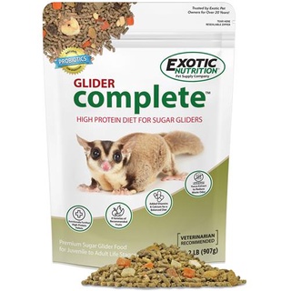 [ขนาดจริง2lb. BB-04/2025] Exotic Nutrition EN Glider Complete อาหารเม็ด ผลไม้อบแห้ง ชูการ์ไกลเดอร์