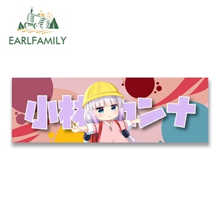 Earlfamily สติกเกอร์กันแดด กันน้ํา ลายอนิเมะ Kanna ขนาด 13 ซม. x 4.3 ซม. สําหรับตกแต่งรถยนต์ แล็ปท็อป หน้าต่าง